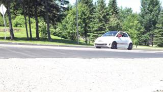 Fiat 500 Abarth  Sound and acceleration up hill [upl. by Novart]