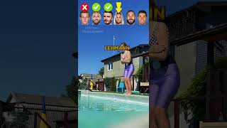 De Jong VS Neymar VS Beckham VS Lehmann VS Benzema VS Ronaldo Fall to Water Challenge 🤣 [upl. by Sirrep]