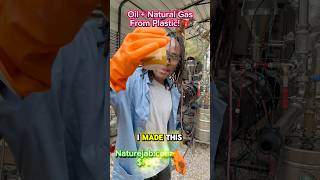 Oil and Natural Gas from Plastic science naturejab education pyrolysis fyp viral foryoupage [upl. by Nnylyam]