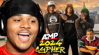 Fanum Reacts To AMP FRESHMAN CYPHER 2024 [upl. by Nohtiek]