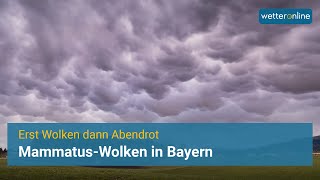 MammatusWolken und Abendrot über Bayern [upl. by Kciredes]