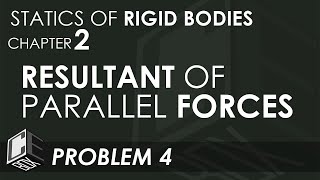 Statics of Rigid Bodies Chapter 2 Resultant of Parallel Forces Prob 4 PH [upl. by Aicilihp]