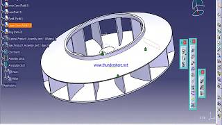 Stainless Steel Impeller  Catia V5 Detail and drafting [upl. by Uzzia]