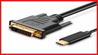 UPGROW USB C to DVI Cable 4K30Hz 4FT USB TypeC to DVI Male Support 20172020 MacBook ProSurface [upl. by Saval]