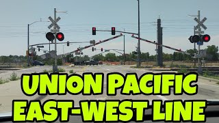 Lights Flashing and Arms Down at Smith Road Railroad Crossing [upl. by Aihsikal]