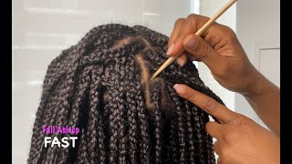 ASMR  Scalp Scratching Compilation   Real Person Scalp Scratching Box Braids for Sleep [upl. by Atsuj537]