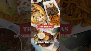 Tres Tierras  Hispanic Heritage Month  Mexican Peruvian amp Columbian Foodfood foodie culture [upl. by Eittod533]