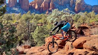 Riding Sedona AZ highlights  Hiline Baldwin Templeton Cathedral Rock [upl. by Kearney]