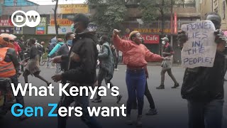 Kenyas GenZ protesters remain defiant despite brutal response  DW News [upl. by Arocahs]