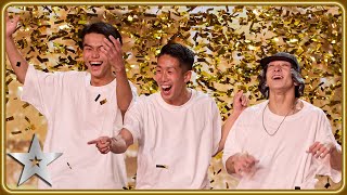 Haribow get AUDIENCE GOLDEN BUZZER for epic DOUBLE DUTCH act  Auditions  BGT 2024 [upl. by Merwyn]