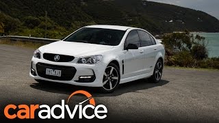 2016 Holden Commodore SV6 Black Edition review  CarAdvice [upl. by Antony]