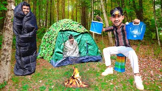 Camping gadgets in deep jungle night survival challenge [upl. by Reisman]