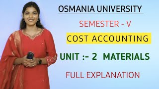 MATERIALS  LIFO FIFO WEIGHTED SIMPLE EOQ amp STOCK LEVELS EXPLAINATION VIDEO  shivanipallela [upl. by Wylde71]