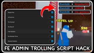 FE  Admin Trolling Script Hack  ROBLOX SCRIPTS  Kill All Infinite Everything and More [upl. by Yllime]