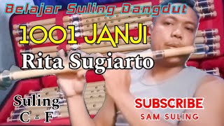 1001 JANJI  RITA SUGIARTO  BELAJAR SULING DANGDUT SamSuling [upl. by Mighell]