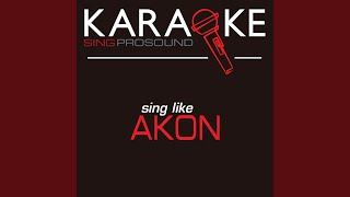 Lonely Karaoke with Background Vocal In the Style of Akon [upl. by Clarine]