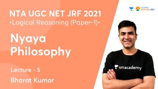 Nyaya Philosophy  Logical Reasoning with PYQs  UGC NETJRF 2021  Bharat Kumar [upl. by Wagoner]