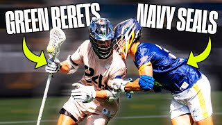 Navy SEALs vs Green Berets LACROSSE GAME [upl. by Atnim381]