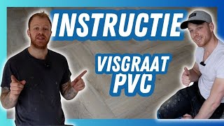 Instructie  Visgraat PVC Leggen [upl. by Araiet]