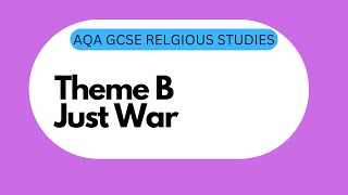 GCSE RS Theme D4 Just War [upl. by Hooke]