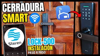 ✅ STEREN Cerradura Smart WIFI LOCK500 Instalación paso a paso Ecuador 2024 🇪🇨 steren ecuador [upl. by Onaimad73]