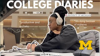 UNIVERSITY OF MICHIGAN DAY IN THE LIFE  productive college vlog studying classes Ross [upl. by Powers]