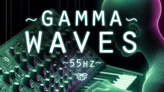 ５５ｈｚＧＡＭＭＡＷＡＶＥＳ 🧠 Binaural Beats for Improving Alertness and Creativity [upl. by Nagn]