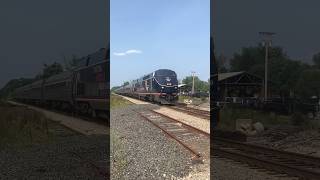 Amtrak P42DC 100 On Vermonter shorts amtrak p42dc vermonter amtraktrain passengertrain [upl. by Carline]