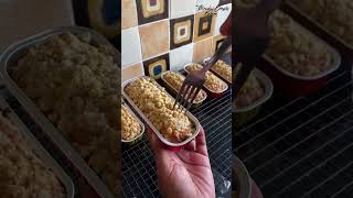 Banana bread with crumble topping  Banana bread easy recipe  Mini foil loaf tin recipe ideas [upl. by Anifares119]