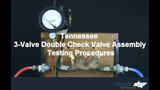 Tennessee 3Valve Double Check Valve Assembly Testing Procedures [upl. by Isadora]