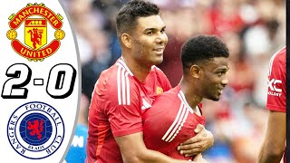 Manchester United vs Rangers 20 All Goals amp Highlights  2024 Amad Diallo Goal [upl. by Hogarth]