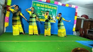 SASANG LUMANG SAREE  Santali dance cover Ahala Monika Tanushreeta Anusreeta [upl. by Gignac27]