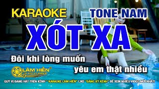 Xót Xa Karaoke Nhạc Sống Tone Nam Em I Karaoke Lâm Hiền [upl. by Fira374]