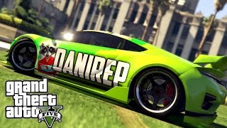 GTA 5  DANIREP VS VEGETTA777 COCHES DE YOUTUBERS EN GTA 5 [upl. by Balas]