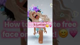 How to get free roblox faces easy 💞🌊✨ roblox robloxshorts viral trending [upl. by Cesya]