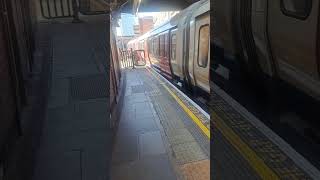 District Line London Underground train arriving at Earls Court 12524 [upl. by Nanny]