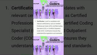 How select a medical coder in interview  Coder interview questions and answers codeing coder [upl. by Ylimme]