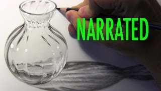 How to Draw Glass Narrated StepbyStep [upl. by Naot133]