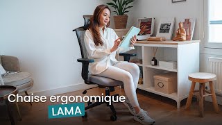 Chaise de bureau ergonomique  LAMA [upl. by Itsrejk716]