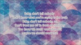 Tink ftJeremih  Dont tell nobody lyrics on screen [upl. by Ran]