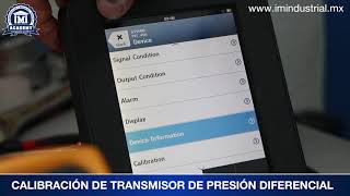 CALIBRACION TRANSMISOR PRESION DIFERENCIAL [upl. by Aydan]