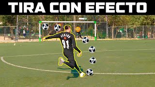 APRENDE COMO PEGARLE con EFECTO al BALÓN  HAZ TIROS LIBRES ESPECTACULARES 🥅⚡⚽ [upl. by Luisa]