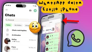 WhatsApp Delta en Android con Estilo iPhone Emoji iOS 18 [upl. by Kramal]