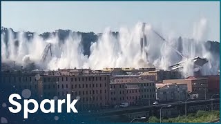 What Caused The Morandi Bridge Collapse Disaster  Countdown to Catastrophe  Spark [upl. by Ecirtac]