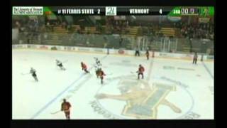 Mens Hockey Sheraton TD Bank Catamount Cup  Vermont vs 11 Ferris State 123011 [upl. by Harvie]