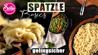 Spätzle Basics  Grundrezept  Sallys Welt [upl. by Alrick]