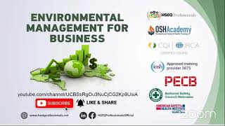 Environmental Management for Business Webinar [upl. by Romilda]