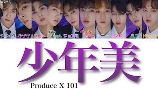 ［プロデュースX101］소년미少年美Produce X 101 【日本語字幕かなるび歌詞】 [upl. by Nasaj]