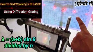 How To Find Wavelength Of LASER Using Grating  Engineering Physics [upl. by Guss]