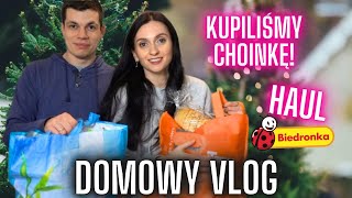 HAUL ZAKUPOWY 🐞 Kupiliśmy choinkę🌲 DOMOWY VLOG🏡 Gosia i Miłosz Vlog [upl. by Nyroc]